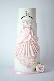 Classy And Elegant Layer Cake Girly Cakes Wedding Dress Cake Bridal Shower Cakes
