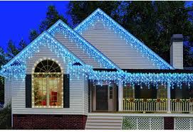 Add a unique look to your outdoor christmas lights displays with grand cascade led falling icicle led. 764878664152 Holiday Time 300 Count Heavy Duty Icicle Christmas Lights Blue