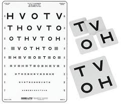 Amazon Com Hotv Crowded Translucent Distance Eye Chart