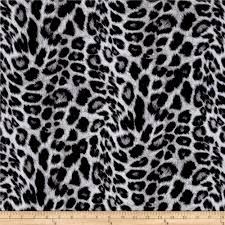 Black And White Cheetah Print Fabric Liverpool Double Knit Leopard Print Black Grey Fashion Fabric Animal Print Fabric Fabric