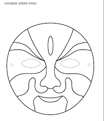 See more ideas about drama masks, theatre masks, comedy and tragedy. Chinese Opera Mask Coloring Page Templates At Allbusinesstemplates Com