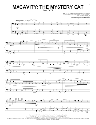 Andrew Lloyd Webber Macavity The Mystery Cat From Cats Arr Phillip Keveren Sheet Music Pdf Notes Chords Musical Show Score Piano Solo Download Printable Sku 189587