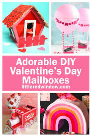 A super sweet valentine's day card box to rival those sugary treats she'll be bringing home from school.what you'll need: Adorable Diy Valentine S Day Mailbox Ideas Little Red Window