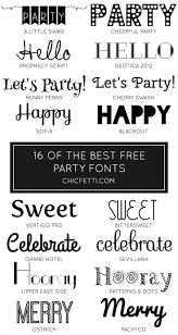 16 Free Party Fonts Party Font Lettering Fancy Fonts