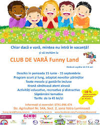 Scoala de vara 2021 pentru copii propune o multime de activitati in aer liber, ateliere captivante si activitati in limba engleza pe placul copiilor. Clubul De Vara Pentru Copii 3 6 Ani La Funny Land Gokid