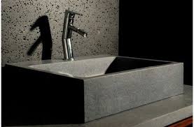 Vasque Salle De Bain Evier Granit Gris Trou Robinetterie Integre Alpha Vasque Salle De Bain Douche En Pierre Granit Gris