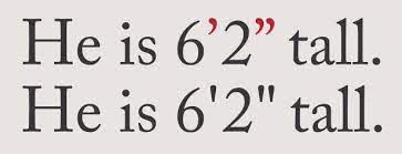 For instance, nine feet five inches can be written or typed as 9″5′ using your keyboard. Correct Marks Fonts Com