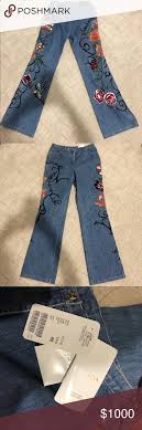 Authentic Escada Vintage Jeans Designs Include Sequins And