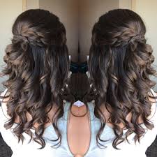 Braided Half Up Half Down Wedding Hairstyle Bridesmaid Hair Down Hair Down With Braid Wedding Hair Down