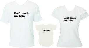 Kit Don T Touch My Baby Don T Touch Me Camisetas Brancas No Elo7 Moricato E4a458