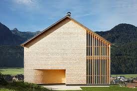 Sind die skier schon bereit? Architekt Di Bernd Frick Haus Meusburger Bizau