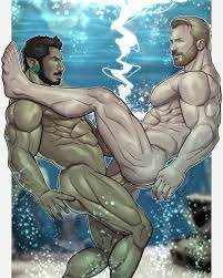 Namor & Steve Rogers (by BlitzTurner) - Gay Porn Comic