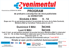 Anunturi gratuite iasi anunturi iasi. Program Sarbatori