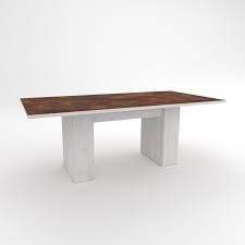 Viel wert, wenn der tisch nicht mittig im raum steht: Esstisch Rechteckig Nach Mass Mit Zwei Saulen