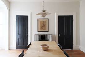 Paint Colour Review Benjamin Moore Simply White Oc 117 Black Interior Doors Doors Interior Black Paint Color