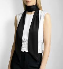 Tyler Silk Scarf – Black | Luxury Italian Silk Neck Scarf – Isabella Kron –  ISABELLA KRON