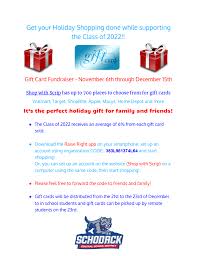 Scrip gift cards fundraising flyer. Gift Card Fundraiser For Class Of 2022 Schodack Central School District