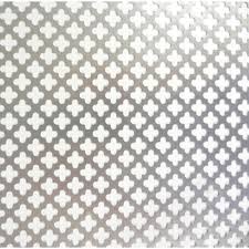 Heat grills home furniture decorative cabinet radiator cover. M D Building Products 36 In X 36 In Cloverleaf Aluminum Sheet Silver 57166 The Home Depot