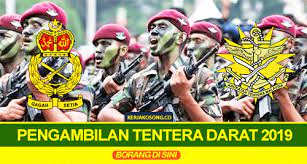 Maklumat pengambilan tentera darat 2019: Pengambilan Tentera Darat 2019