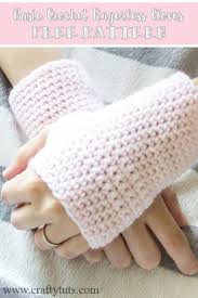 Crochet fingerless gloves provide warmth, simplicity, and the convenience of being able to use when you don't want to keep your hands in the pockets of your jacket. Basic Crochet Fingerless Gloves Free Pattern Crafty Tuts Crochet Fingerless Gloves Free Pattern Crochet Fingerless Gloves Crochet Wrist Warmers