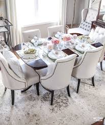 Easy Elegant Easter Table Decor Ideas Entertaining Blog Tour Dining Room Decor Decor Dining