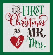 Our First Christmas As Mr And Mrs Counted Cross Stitch Pattern Etsy Cross Stitch Patterns Christmas Cross Stitch Stitch Patterns