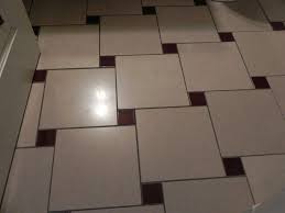 Old Faithful Inn A Simple Yet Creative Way To Create A Hopscotch Tile Floor Pattern Patterned Floor Tiles Flooring Cement Floor Diy