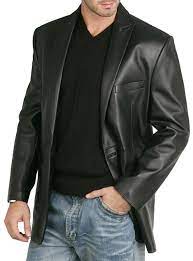 Bgsd Men S One Button Lambskin Leather Blazer Mens Leather Blazer Lambskin Leather Blazer Leather Blazer Jacket