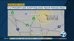 Ridgecrest Ca 4 3 Earthquake Sunday June 7th 2020 Ridgecrest Earthquake Barstow