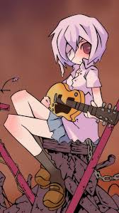 Based in the san francisco bay area, nicolas specializes in rumba flamenco and gypsy jazz and playing the guitar, bouzouki, balalaika, and. Gainax Anime Girl Play Guitar Chain Cat 640x1136 Iphone 5 5s 5c Se Wallpaper Background Picture Image