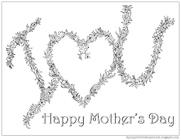 My Cup Overflows: Mother's Day Coloring Pages