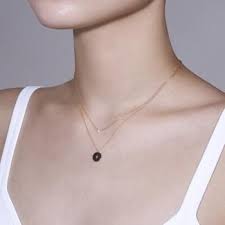 Insignia Diamond Circle Necklace I Sarah Sebastian Diamond Circle Necklace Circle Diamond Circle Necklace