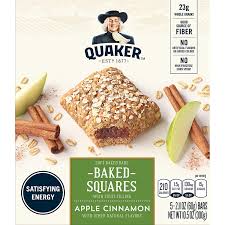 Quaker apple cinnamon oatmeal nutrition label. Buy Quaker Baked Squares Soft Baked Bars Apple Cinnamon 5 Bars Pack Of 8 2 11 Ounce Pack Of 40 Online In Vietnam B01mqenmdg