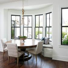 Circular Window Seat Bench Breakfast Nook Leslie Cotter Interiors Circular Dining Room Dining Room Windows Window Seat Kitchen