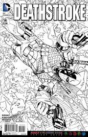 Did you mean doc ? Deathstroke 14 Adult Coloring Book Variant Cover Dc Comic Dreamlandcomics Com Online Store
