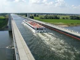 It provides a crossing over the elbe river. Magdeburg Water Bridge Wordlesstech