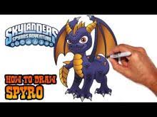 How To Draw Spyro Skylanders Step By Step Drawings Ideas For Kids Drawing Lesson