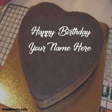Birthday Wishing Heart Shape Happy Birthday Chocolate Cake Name Wishes Chocolate Birthday Cake Pictures Edit Online My Name Pix Cards In 2020 Happy Birthday Hearts Happy Birthday Cake Images Happy Birthday Cake Photo