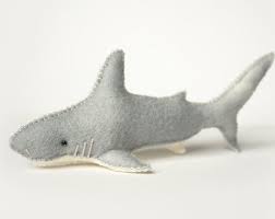 Felt Shark Sewing Pattern For Felt Animals Handmade Shark Toy Browse Unique Items From Loridesignsonline On E Shark Sewing Pattern Shark Sewing Felt Animals