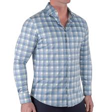 The Jude" Light Blue & White Plaid