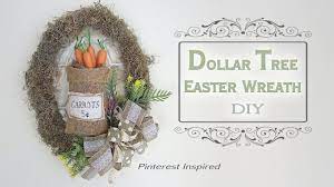 Dollar Tree Diy Easter Spring Wreath Youtube Easter Spring Wreath Dollar Tree Diy Diy Dollar Tree Decor