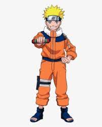 Draw a curved line across the top of the face. Naruto Uzumaki Png Naruto Uzumaki Full Body Transparent Png Kindpng