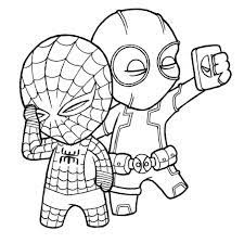 Printable coloring pages for kids. Cute Spiderman Coloring Page Novocom Top
