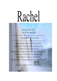 Name Means Everything Raquel Rachel Rachelle Meaning Of My Name Meant To Be Names With Meaning