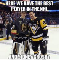 Although that took things to a really weird level. Here We Have The Best Player In Thenhl Welc Bakele Cm And Sidney Crosby Marc Andre Fleury Is Gonna Be The Only Player To Threepeat At This Rate Logic Meme On