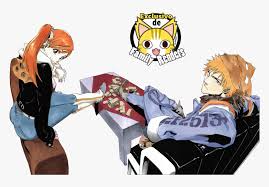 So it is interesting to hear kubo isn't really a fan of gege ladies when it comes to there personalities. Png Ichigo Y Orihime Bleach Tite Kubo Bleach Art Transparent Png Kindpng
