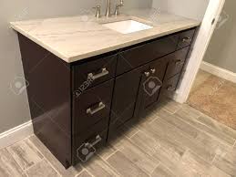 Our prefabricated granite countertop is made for both commercial and residential projects. Bathroom Vanity Top Made Of Granite Countertop With Dark Brown Stock Photo Picture And Royalty Free Image Image 125498653
