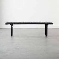 Check spelling or type a new query. Large Black Leather Woven Bench Cb2