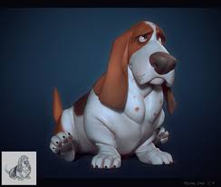 Basset Hound Maria Panfilova 3d Art Character Design Creative Art