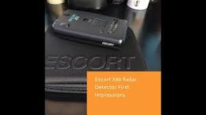 The escort x80 pulls ahead of the sophisticated escort x70 platform. Escort X80 First Impression Youtube